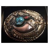 Bear Claw 24k gold plated belt buckle 1980s