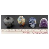 MINIATURES amethyst sodalite black marble OccJap