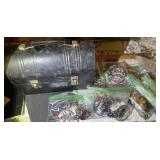 150pcs JEWELRY + old metal dome lunch box