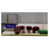 10pc old glass Anchor Duncan Blenko Imperial more
