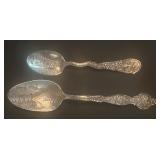 925 STERLING silver 2 spoons CALIFORNIA