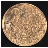 24k gold over STERLING SILVER 2 ounce coin
