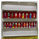 2 boxes Chinese figurines immortals beauties