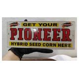 PIONEER Seed Corn porcelain 10' rack sign