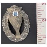 WW2 German zinc badge balloon corps pilot