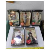MATTEL 5 'I Love Lucy' dolls w original boxes