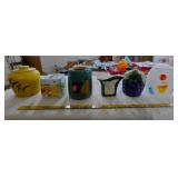 6pc cookie jars Pooh tissue holder vase