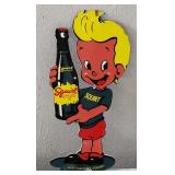 SQUIRT soda porcelain sign