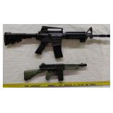 2 toy machine guns airsoft & MARX noise maker