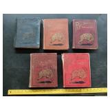 Lot of 5 antique Billy Whiskers goat books