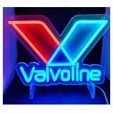 VALVOLINE electric sign neon red blue