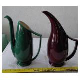 RED WING POTTERY Concord 2 water pitchers HTF