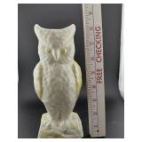 1970s BELLEEK Ireland tall porcelain owl vase 8.25