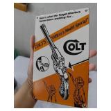COLT firearms pistol porcelain sign