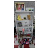 HON metal shelf unit & contents