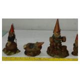 4 vintage Tom Clark gnome figurines Cairn Studio