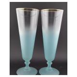 BLENDO West Virginia 2 pilsner beer glasses