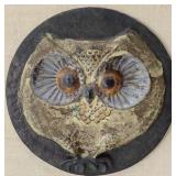 1960s 70s TOM TRU 16' vintage owl 3d art pottery