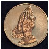 24k gold / 2 oz sterling silver coin Franklin Mint