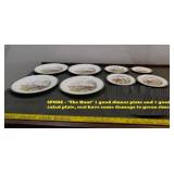 SPODE 'The Hunt' dinnerware 8pc lot