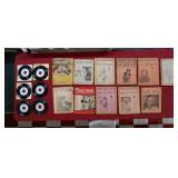 6 WHITE LABEL promo records +11 old radio booklets
