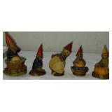 Tom Clark Carin Studios 5pc lot GNOMES