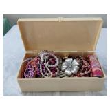 1930s PHILLIP MORRIS cigarette box & JEWELRY