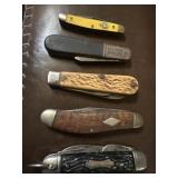 5 antique pocket knives Keen Cutter Barlow more