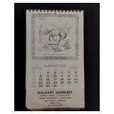 DALHART, TEXAS1968 Cowpokes calendar sign