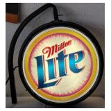 MILLER LITE BEER double sided lighted sign