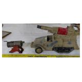 TR ARDEN 1918 toy cannon + ARCO tank jeep