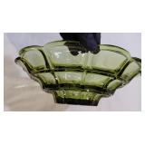 1950s FOSTORIA Century avocado olive green lg bowl