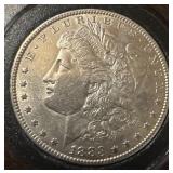 High Grade 1883 P Morgan US silver dollar
