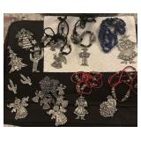 12pc lot vintage PEWTER jewelry MARCIE & more