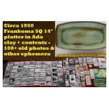 14 INCH FRANKOMA 5Q platter & contents photos more