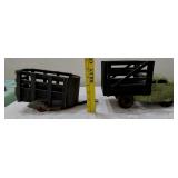WYANDOTTE old toy steel farm stake truck & trailer