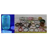 Sneath Ribbed HOOSIER Coffee jar jewelry bracelets