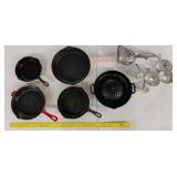 Cast iron & heavy aluminum kitchen cookware