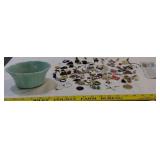 RED WING #943 pottery + jewelry charms pendants