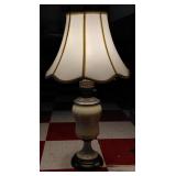 PAUL HANSON signed opaline glass lamp