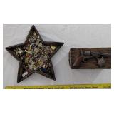 Western star bowl & pistol box w JEWELRY