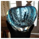 WATERFORD sea mist Evolution candle votive blue
