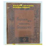 1877 Colton's Geography full of MAPS