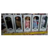 WIZARD OF OZ 5 Seymour Mann dolls w original boxes