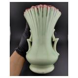 1940a MCCOY ripple ware green pottery vase