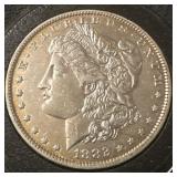1882 - O Morgan US high grade silver dollar