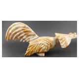 Solid 10' onyx stone chicken rooster sculpture