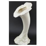 8' tall BELLEEK Ireland daffodil trumpet vase