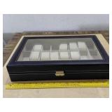 Vtg traveling salesman watch display case