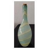 Tall 15' art glass blown bottle vase Murano maybe